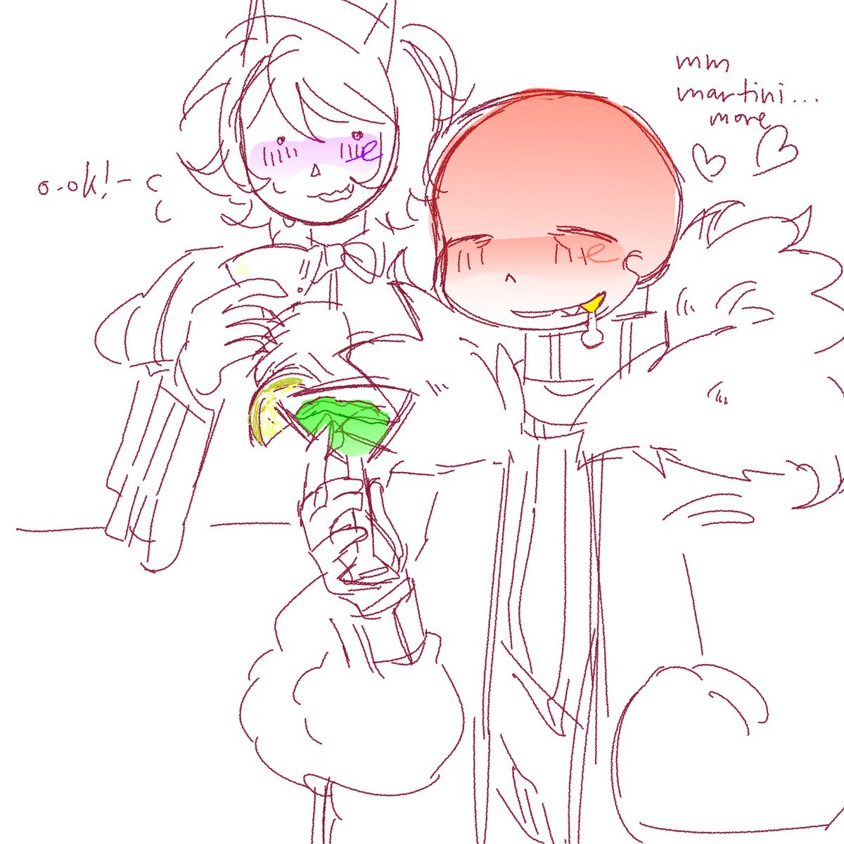 ChanMiriko's tweet photo. drawing these idiots again #underfell https://t.co/8SoothLOQn