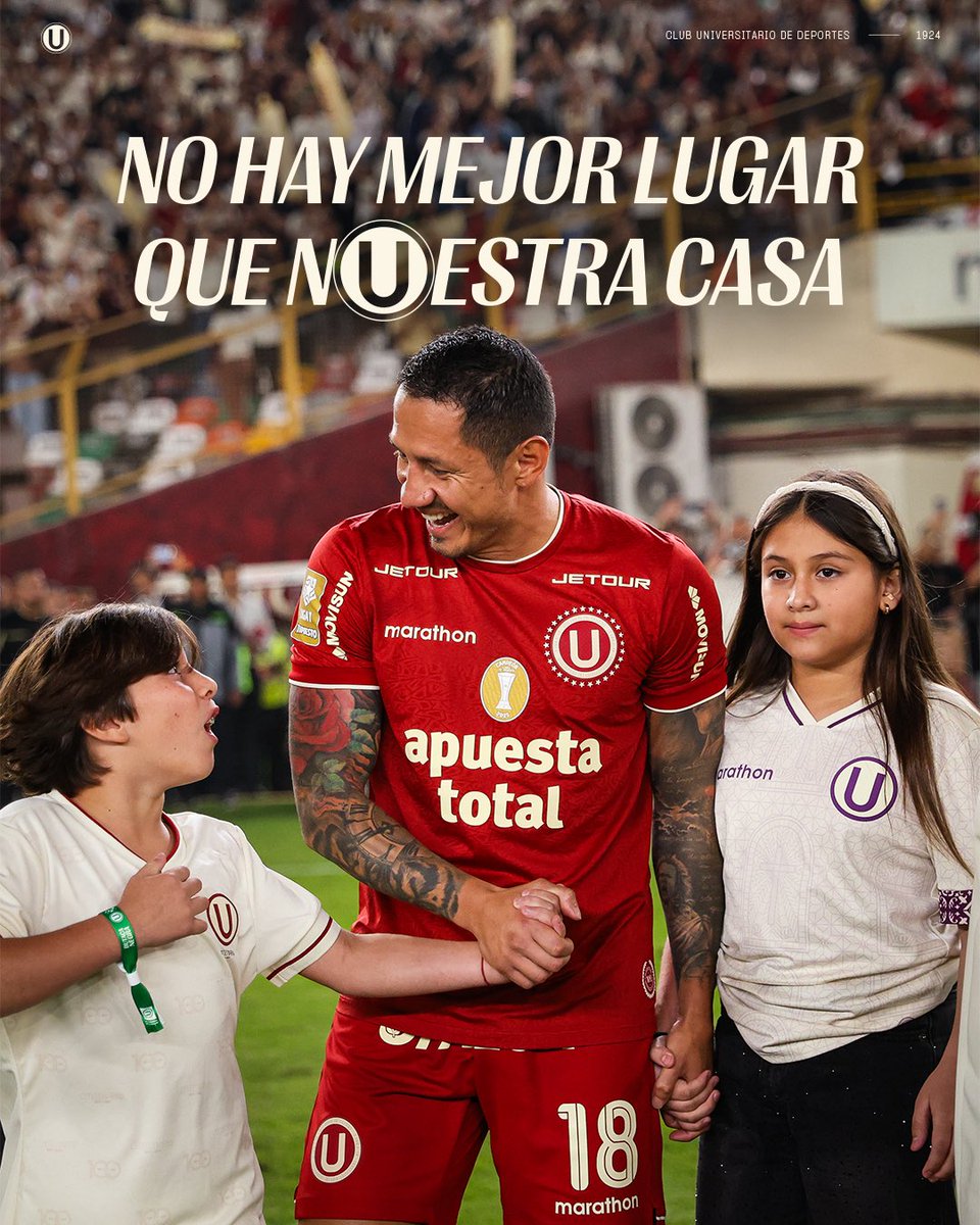 Universitario's tweet photo. 𝗡𝗢 𝗛𝗔𝗬 𝗡𝗔𝗗𝗔 𝗠𝗘𝗝𝗢𝗥 𝗤𝗨𝗘 𝗖𝗔𝗦𝗔 💛🤩

🎟️ ¡Este domingo nos reencontramos en el @Monumental_U_! ▶️ https://t.co/V9pWkXXR72

#UnidosOtraVez
#UnaHistoriaDeGrandeza https://t.co/ZmzNP7TZfU