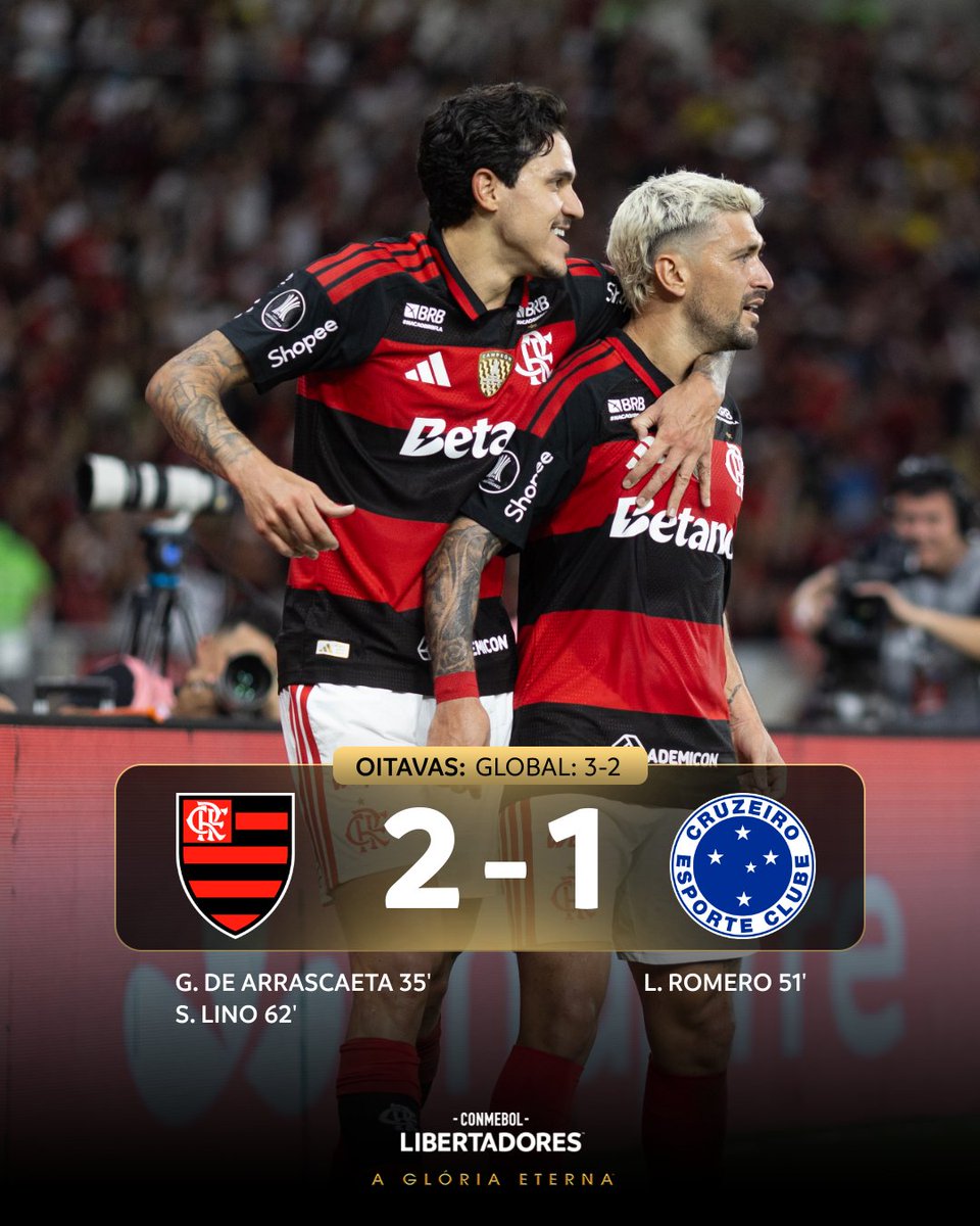 LibertadoresBR's tweet photo. 🏆 O atual campeão da #GloriaEterna avança mais um passo na edição de 2026. 🔴⚫ @Flamengo https://t.co/sbggfwfhtZ