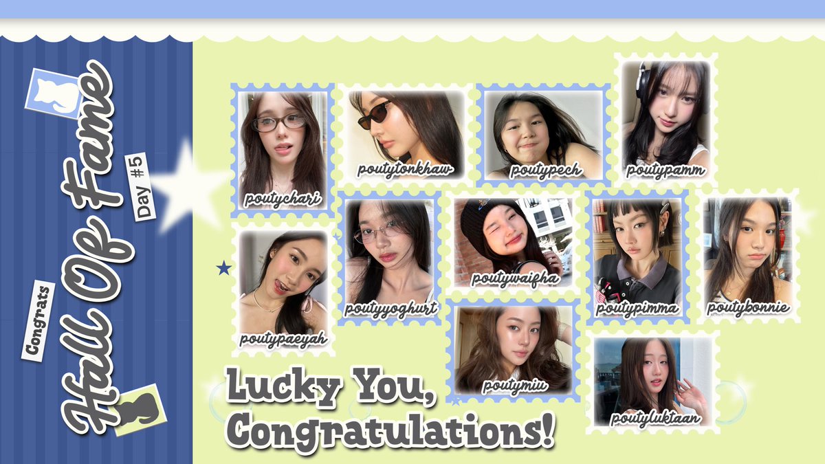 boopmode's tweet photo. ᅠ
ᅠ⊹ ˳ ꒰ঌ 𖦹 ໒꒱ ˳ ⊹  𝗣𝗢𝗨𝗧𝗬 𝗢𝗙 𝗧𝗛𝗘 𝗗𝗔𝗬!

Congratulations, Pouty of the day! You deserve it so much. You did really well in maintaining your activeness and getting the highest score of the game, it motivates us to be on the Hall of Fame like you. ♥︎
ᅠ https://t.co/e4XEonqjlC