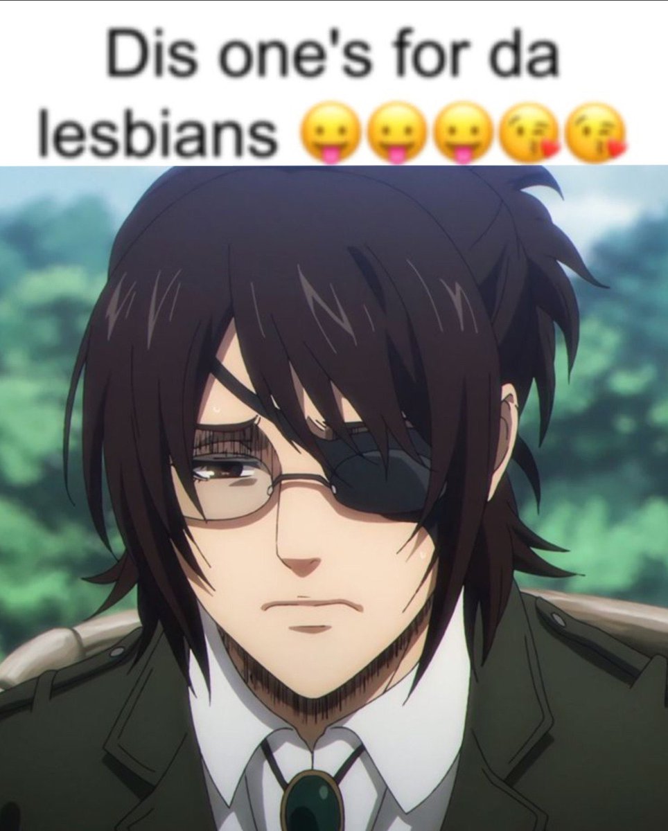 hangezoewife0's tweet photo. Hmm hehe, guess who’s a lesbian hehe, mmmmm Hangeee I love you hehehe lesbian happy (bc I saw Hange) hehe :p #hange #hangezoe #snk #saphic #lesbian https://t.co/Y7d4mJm3rk