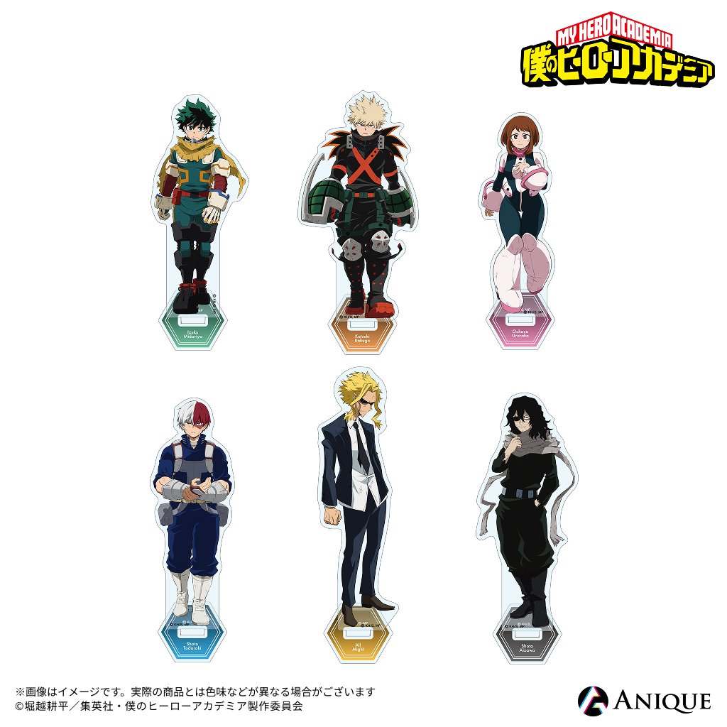 anique_jp's tweet photo. ◤┈┈┈┈┈┈┈┈┈┈┈┈┈
アニメ『僕のヒーローアカデミア』
バーチャル展示「ヒーローたちの足跡」
開催記念グッズ 商品紹介
┈┈┈┈┈┈┈┈┈┈┈┈┈◢

10周年を迎えたアニメ『僕のヒーローアカデミア』の描き下ろしビジュアルを使用した開催記念グッズが登場！

戦いの果てに傷を負いながらも、力強く前へ歩み出すヒーローたちの姿にご注目ください。

🛒購入はこちら：
https://t.co/Z5SiDXWiGA

📅販売期間：
8/28(金)12:00 〜 9/27(日)23:59

※グッズのご購入はECサイト経由でのご注文となるため、展示にお越しになれない方もご購入いただけます。

#heroaca_a #ヒロアカ  #heroaca_VR