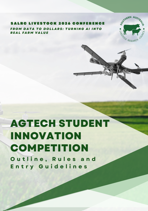 SalrcInc's tweet photo. Entries for the SALRC AgTech Student Innovation Competition close soon.  Successful applicants will receive travel bursary,  conference registration, the opportunity to present their research to industry decision-makers, valuable networking opportunities https://t.co/w5k4hsQfr4 https://t.co/rrOAYzdEap