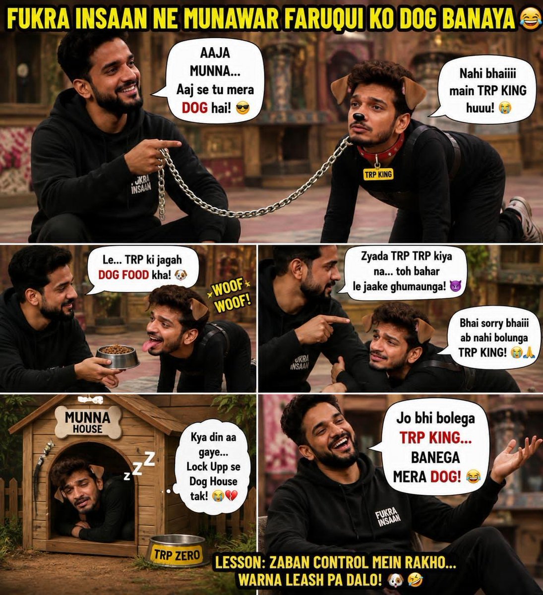 rohan7684021199's tweet photo. kya baat hai raat se kutte aur pak mlle bj rhe hai 
bajo bajo mllo tumhari plle ki trh oosne cry baby to na bana 
#AbhishekMalhan #MunawarFaruqui #PakMulla #PKMB https://t.co/fmuHPVDxCK