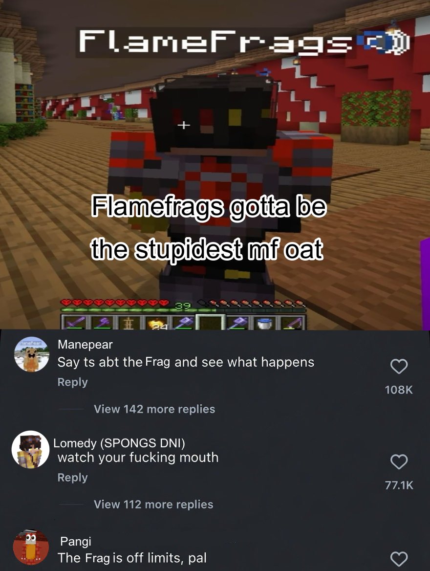 Chlorinecrushed's tweet photo. The frag is OFF limits pal. https://t.co/5JpIL8MHzO