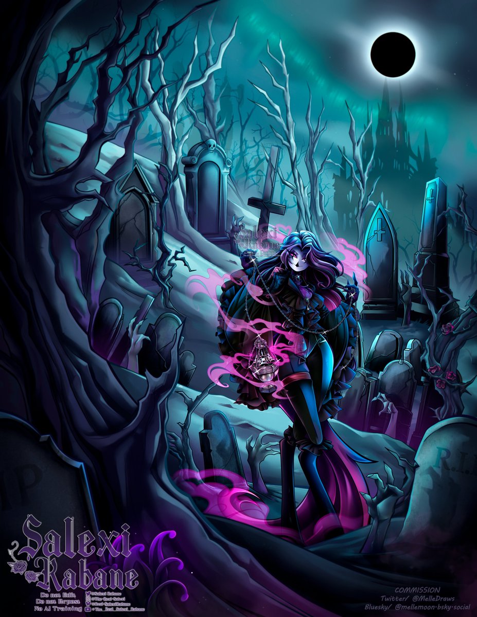 Salexi_Rabane's tweet photo. "And thus! By the power of unlife... I command thee RISE!~" ⚰️

Art by @MelleDraws 

#helluvaboss #helluvabossOC #OC #art #hazbinhotel #HazbinHotelOC https://t.co/R2tO9eKd3v