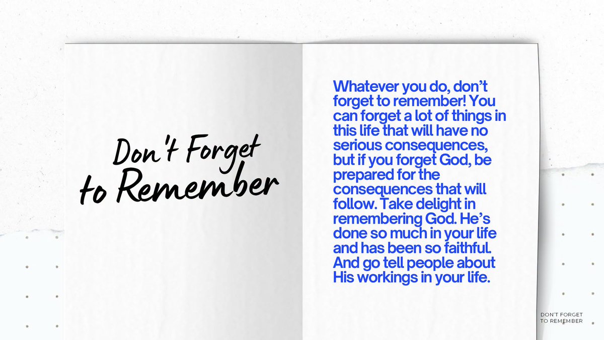 livingwordph's tweet photo. Don't Forget To Remember | Deuteronomy 8 | Pastor Walter Colace #LivingWordPH #SundaySermon https://t.co/O3UQkLb2NQ
