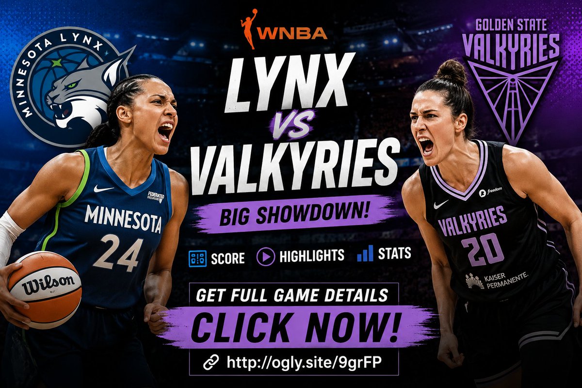 TheEmilycarte's tweet photo. 🔥 Lynx vs Valkyries was a thriller!
Minnesota and Golden State battled it out in a huge WNBA showdown. 🏀🔥
Want the latest score, highlights &amp; game details? 👀👇 https://t.co/pk2QmwPNNo
#WNBA #Lynx #Valkyries #WNBATwitter https://t.co/Y7DUTe9X0m