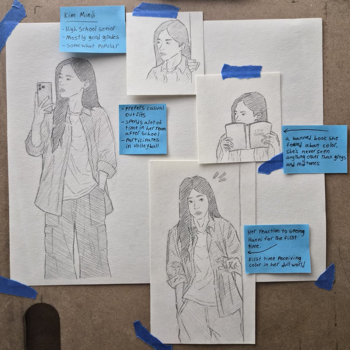 WildCardClubs's tweet photo. I wanted to post all the pictures I drew of minji anyways, so here's a character profile for the AU me and @umeereooooooo came up with 🩵 https://t.co/xU4BbzinQX