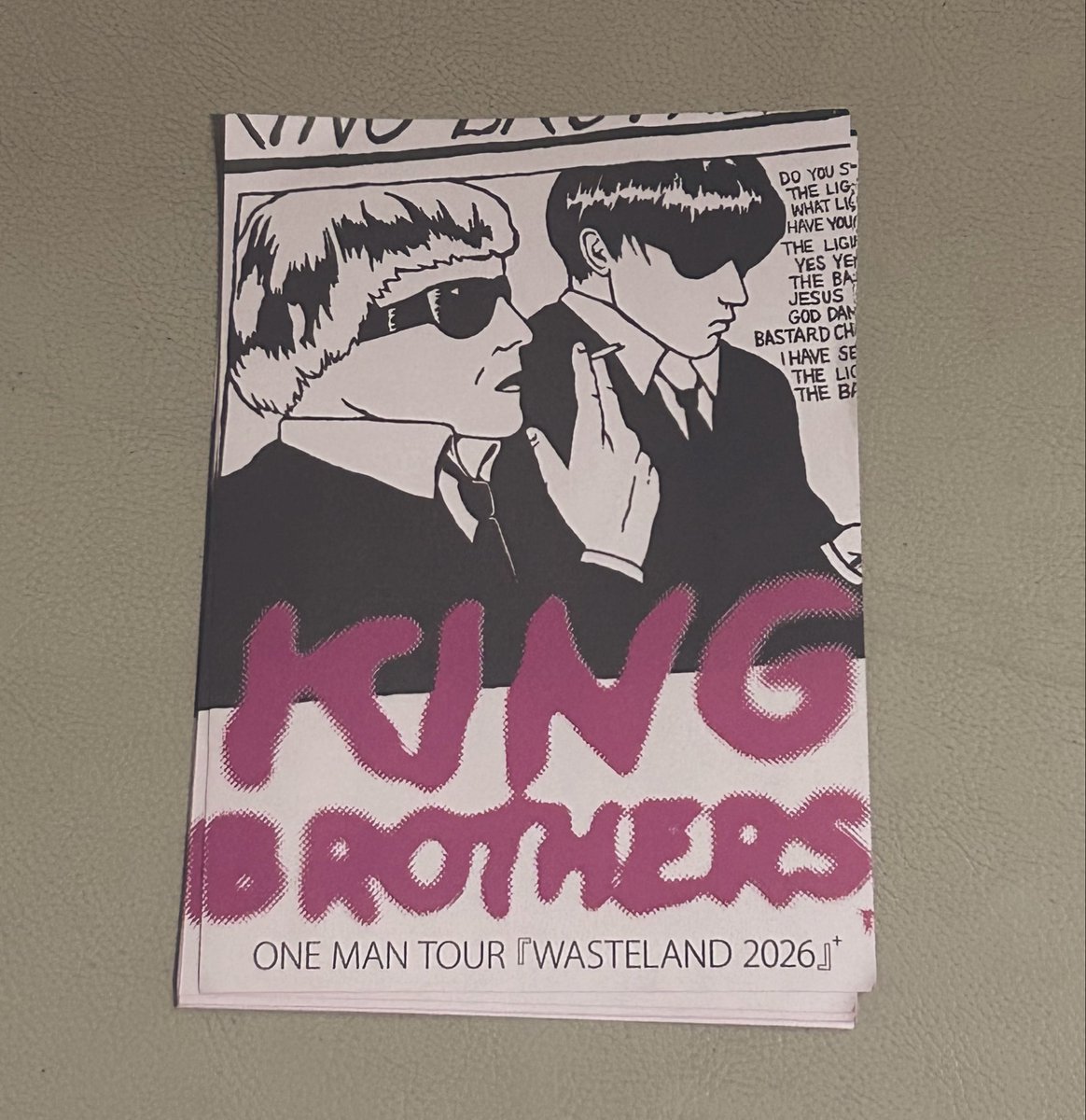 kuki1k1's tweet photo. 西宮にある
スタジオモンジャクシンに
         
　　KINGBROTHERS 
 
             ✨NEW✨
　　ONE MAN TOUR 
      WASTELAND 2026

ポスターとフライヤーを掲示いただきました
篠原さん、ご協力ありがとうございます👑

#キングブラザーズで推し活
#ニシノミヤ
#モンジャクシン https://t.co/8S80v1pQ05