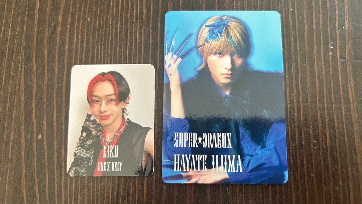 3_th_rg's tweet photo. EBiDAN Yes!東京 トレカ 交換

【譲】
☆通常盤
小サイズ：杢代和人
通常サイズ：原因は自分にある。

☆15周年盤A
小サイズ：EIKU
通常サイズ：飯島颯

☆超特急盤
通常サイズ：タカシ

【求】
全て同種、超特急・リョウガ

郵送・超特急現場手渡し・都内&amp;神奈川手渡し希望です。 https://t.co/xW9hKhkdu0