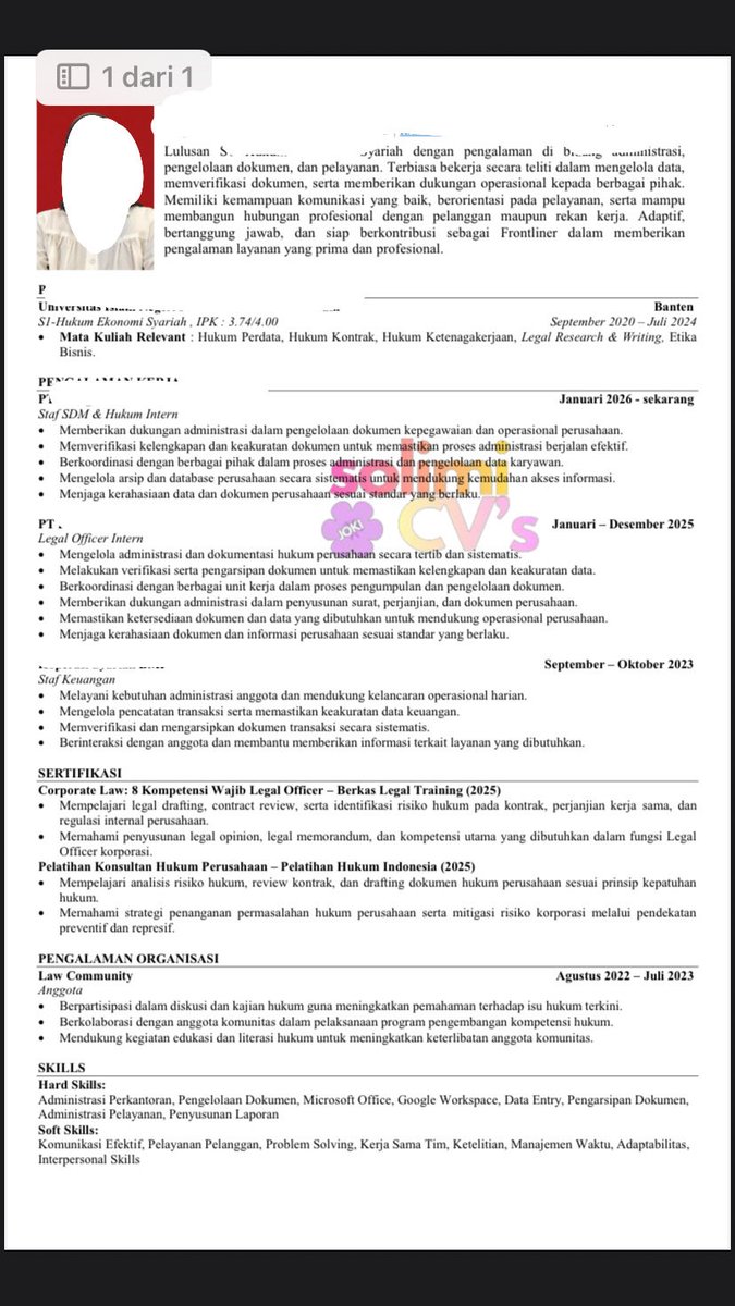 seeequoia's tweet photo. @fekeaccount0 porto dan CV ATS gini kak? aku ahlinya 🤗 btw aku recruiter aktif ya jadi free diskusi dan revisi! payment di akhir
#zonauang https://t.co/NNMrhX3RJe