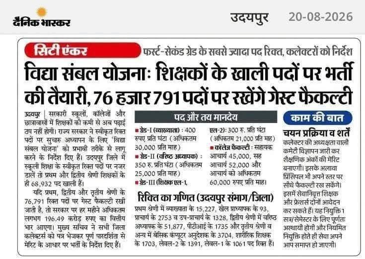 Dheersdhabhai's tweet photo. स्थाई भर्ती होनी चाहिए  इससे व्यवस्था ज़्यादा गड़बड़ होती है बाद में यह कोर्ट में चले जाते है .... https://t.co/wY1vZ2cCmR