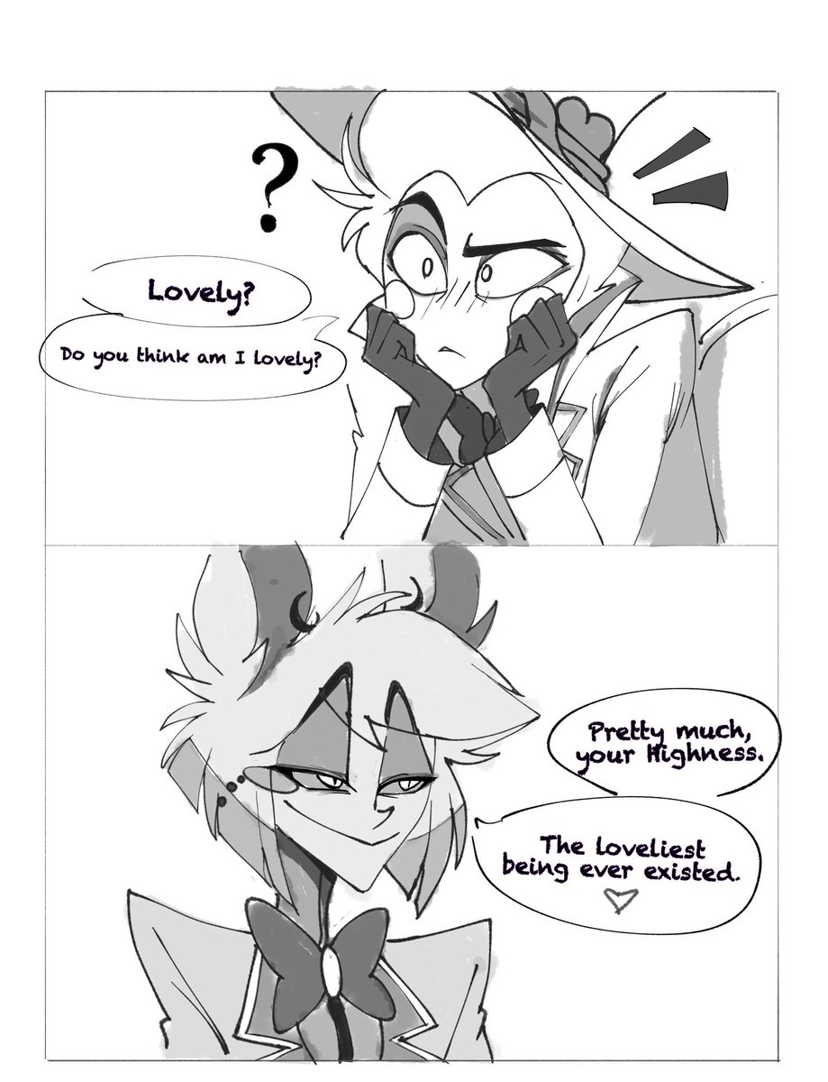 GaminchanArts's tweet photo. The loveliest. 

Silly stuff Ive been working on 🥹
#radioapple #appleradio #alastor #luciferhazbin #HazbinHotelFanart https://t.co/0VNAsrUOxe