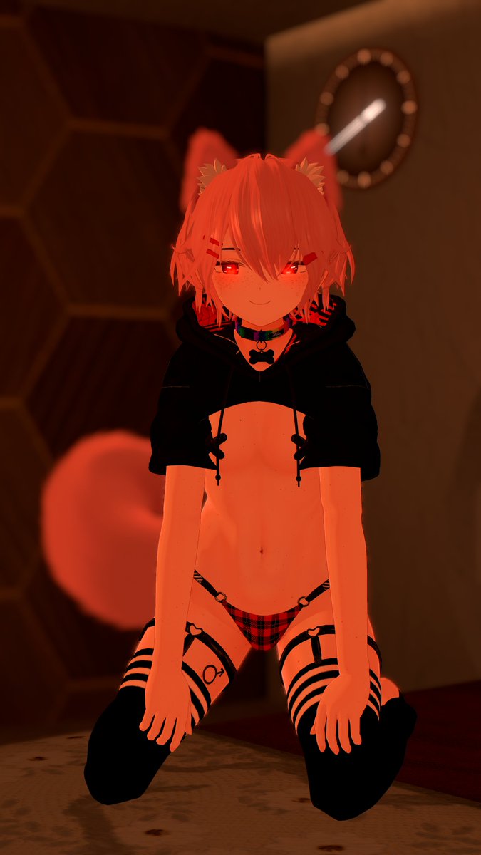 PEPSVR's tweet photo. Just a cute little puppy looking for a master... 🖤 Ready to give me some attention? ✨
#VRChat #VRChatPhotography #femboy https://t.co/kB3eKYqZMX