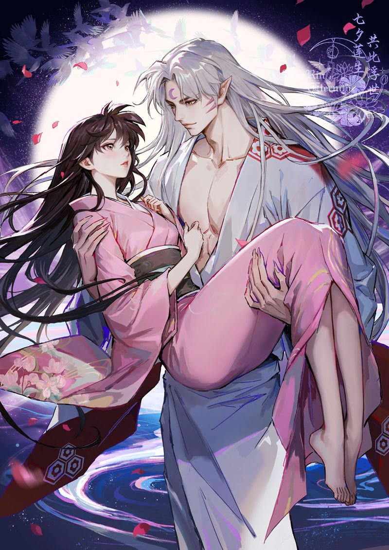 3RbK7HS51MdRjF1's tweet photo. 🎋🌙This is my contribution to the  #SessRinQixi 2026 Global Relay【七夕莲生 · 共此浮世】🎐🪷
 
今日开画｜七夕良辰，共赴此间浮生

Please look forward to the beautiful work from our next contributor, 罗斯玛丽的手杖 @mahumahu3000 💕

#SessRinEternity  #Sesshomaru  #殺りん https://t.co/RB6o34huJl