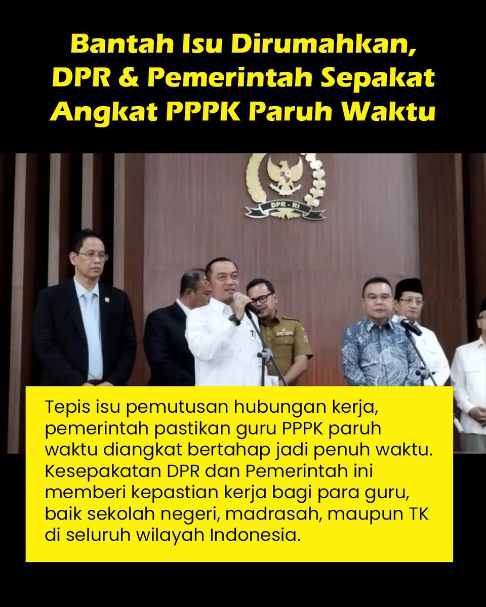 dyoryya's tweet photo. Peluang seleksi CPNS bagi guru PPPK penuh waktu menjadi angin segar bagi tenaga pendidik di seluruh Indonesia #PPPKBisaPNS Kesejahteraan Guru Indonesia https://t.co/16NurozgXx