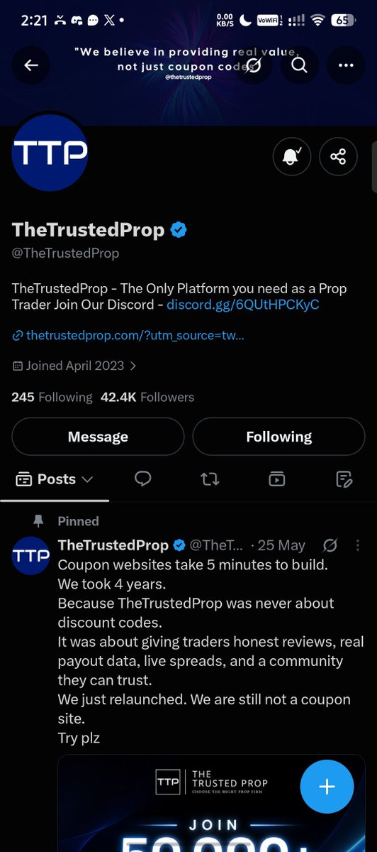 ideeeppppp's tweet photo. @TheTrustedProp @fundingpips https://t.co/8necdimhET