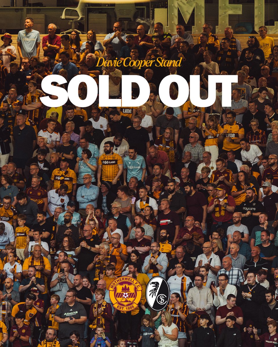 MotherwellFC's tweet photo. Incredible. 

Fir Park is going to be jam-packed tonight 👏