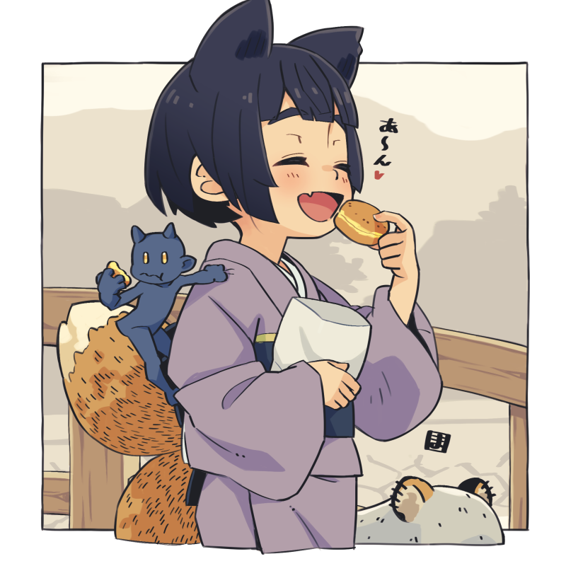 rnawaru's tweet photo. お江戸半人半妖普段着着物童女🦊
（頻繁に時空を越えて現代の格好にもなります
#一次創作祭り夏の陣2026 https://t.co/yZYoXLPlpZ