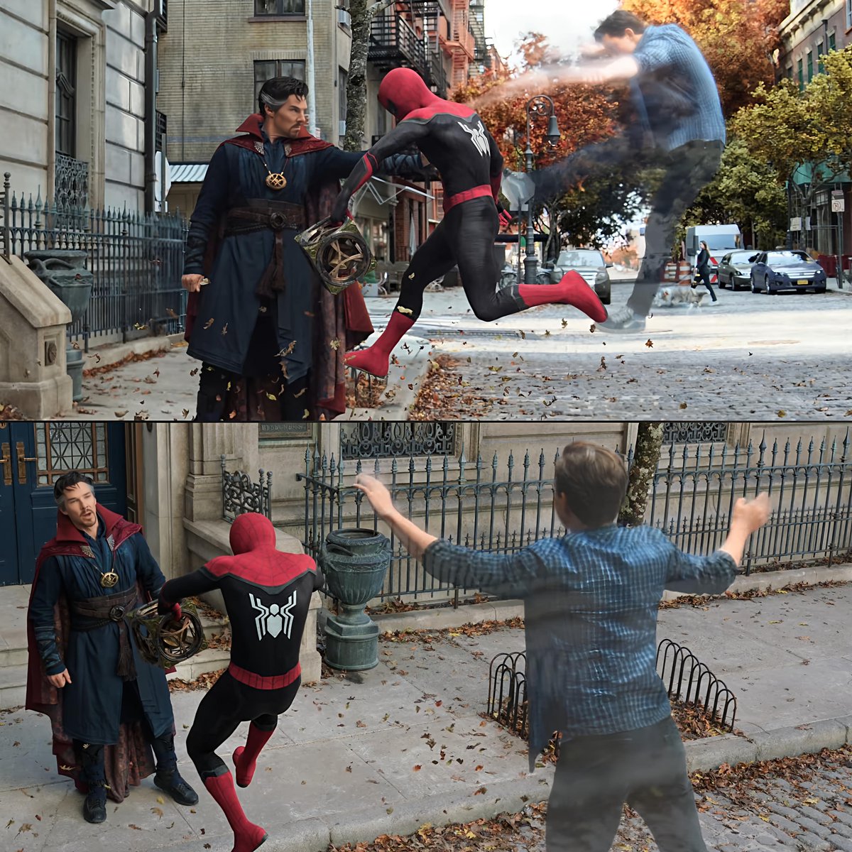 yowtfahhh's tweet photo. Wait... if Peter was naked under the suit, where tf did these clothes come from? 😭 https://t.co/CeSo1mw6oj