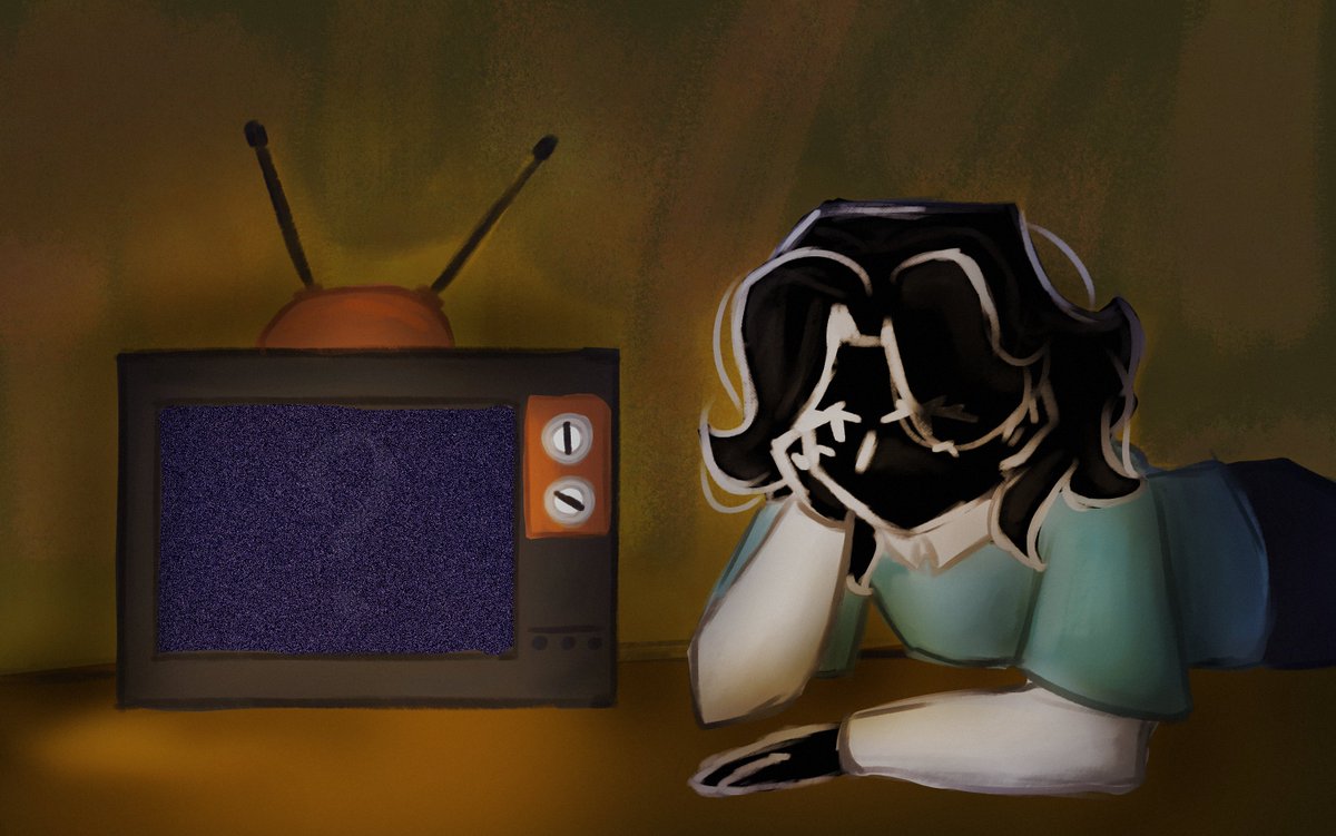 minigju's tweet photo. Broken TV 
#backrooms https://t.co/HKc1D6XLcs