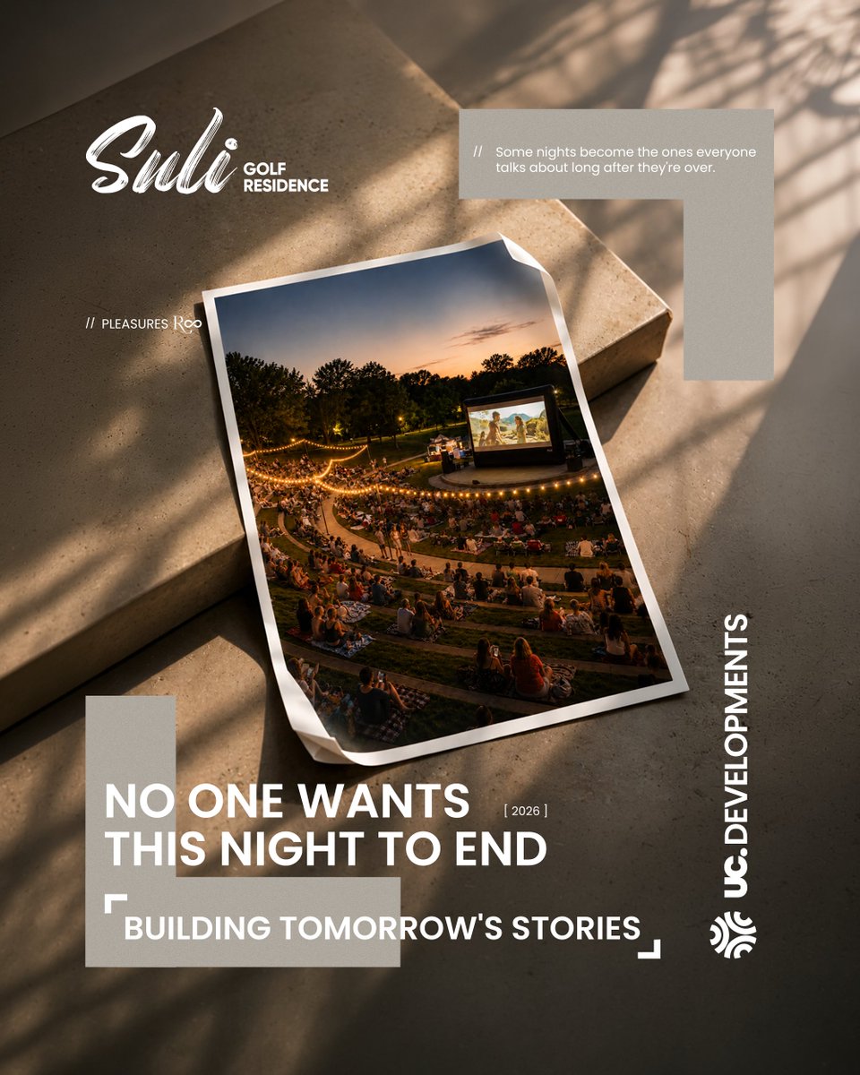 DevelopmentsUc's tweet photo. Some nights become the ones everyone talks about long after they're over.
At Suli, spacious event areas bring people together for celebrations, gatherings, and moments that deserve to be shared.
Because every great story starts with people coming together.
#UC_Developments https://t.co/28nLTsytcN