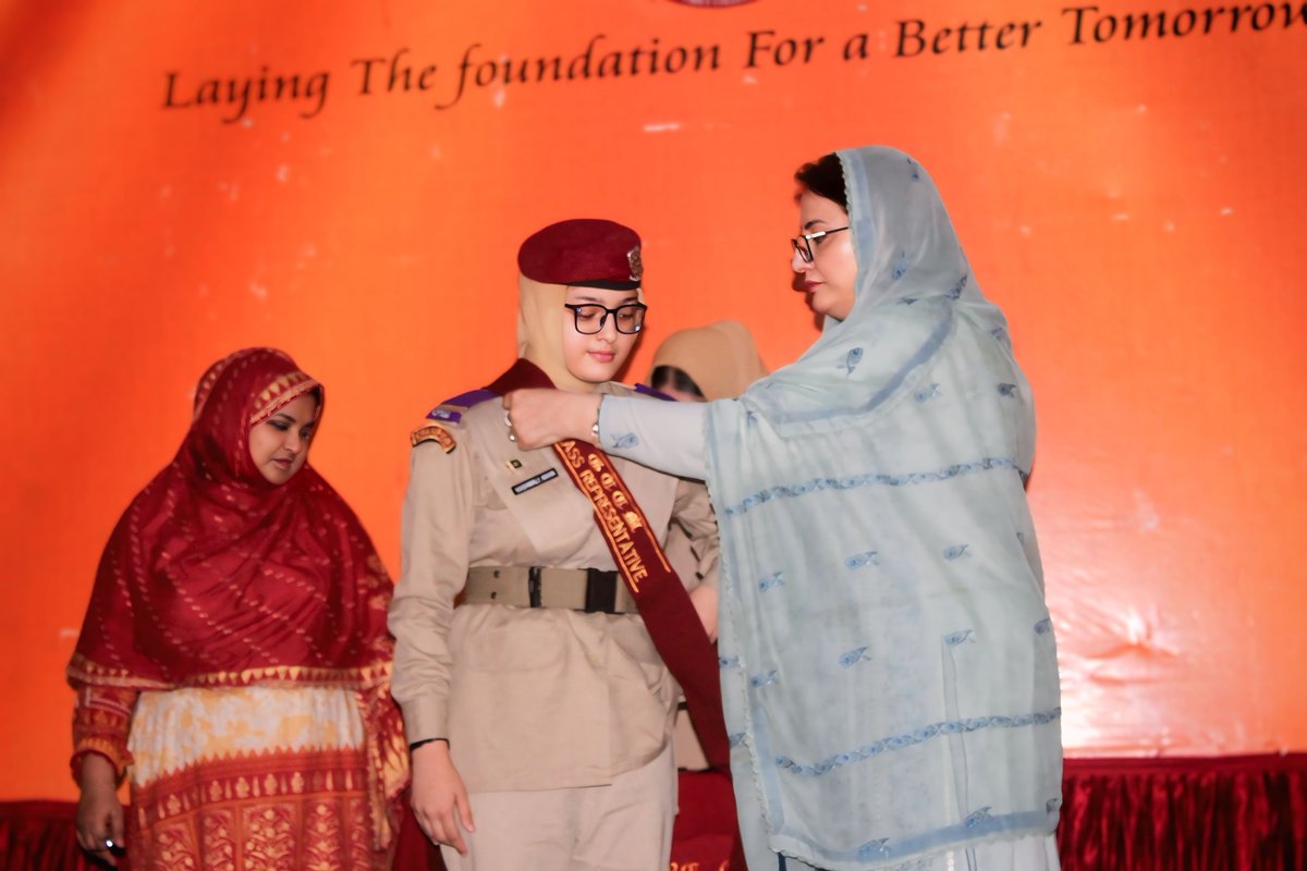 GCCMARDAN's tweet photo. A new chapter of leadership begins.
Congratulations to all newly appointed cadets of Girls Cadet College Mardan.
May you lead with courage, serve with honor, and uphold the values of GCCM.
_Reach for the Stars
— With Courage, With Honor._
Girls' Cadet College Mardan https://t.co/K0EpCnVu6d