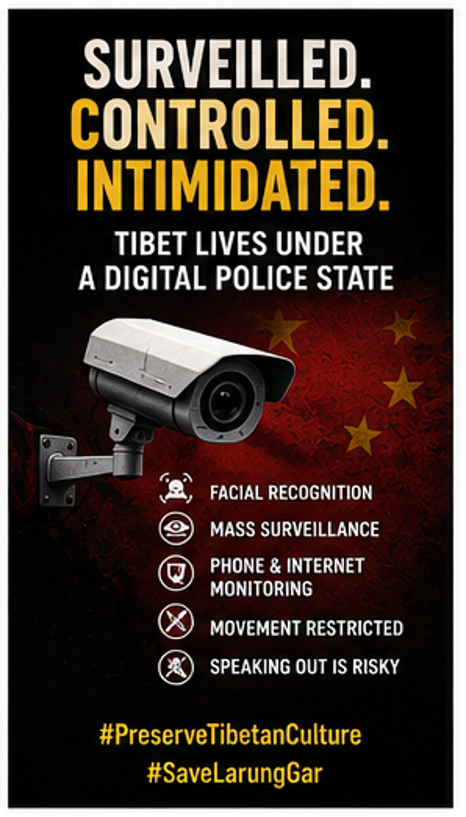 tarzen954's tweet photo. Surveillance in Tibet extends beyond cameras. Human Rights Watch documented large-scale DNA collection from residents in Tibetan areas, including children, without evidence that participation could be refused. #PreserveTibetanCulture #SaveLarungGar https://t.co/G8AKmGOxiy