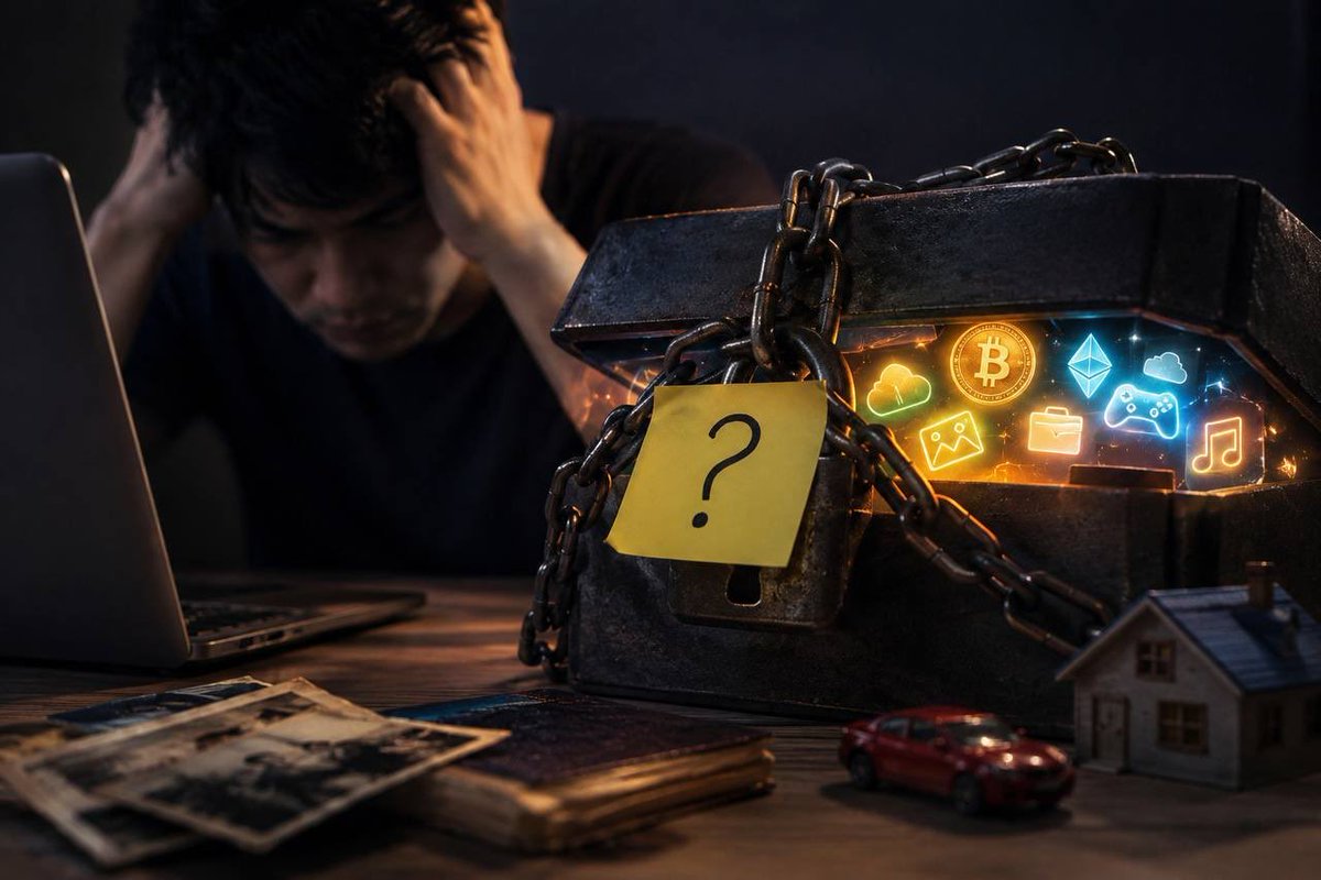 genvaultglobal's tweet photo. One forgotten password can lock away a lifetime of digital assets. 🔑

Think about that. 🤔

#GENVAULT #Blockchain #DigitalAssets #Security #Innovation https://t.co/kkeDrWMNCX