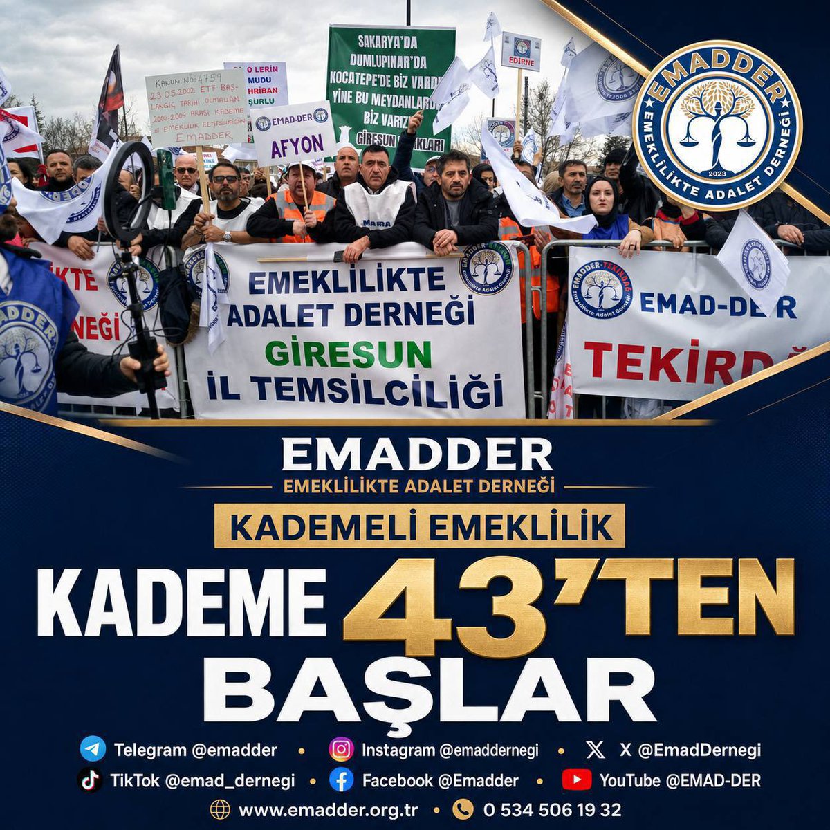 karaca15486703's tweet photo. Bana kademeli emekliliği çok gören vekiller kaç yaşında emekli oldu ❓
@Akparti 
@Hayati_Yazici 
@EmadDernegi
#EmekçiyeKademeŞart https://t.co/CSiA5aVMTv