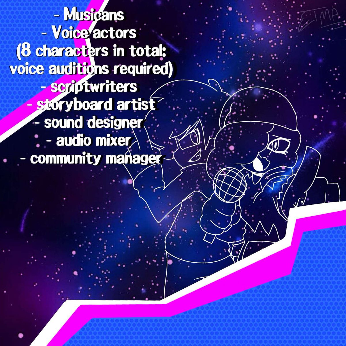 Camilo_Draw's tweet photo. Looking for an artist, Composers And contributors to an On Command revival series

A project that brings back the classic characters from TheMaskedChris

For more information you can consult with:@shine_animatic 

#themaskedchris #onCommand #starlightmayhem #Fridaynightfunkin https://t.co/JMWgZ7uAWT