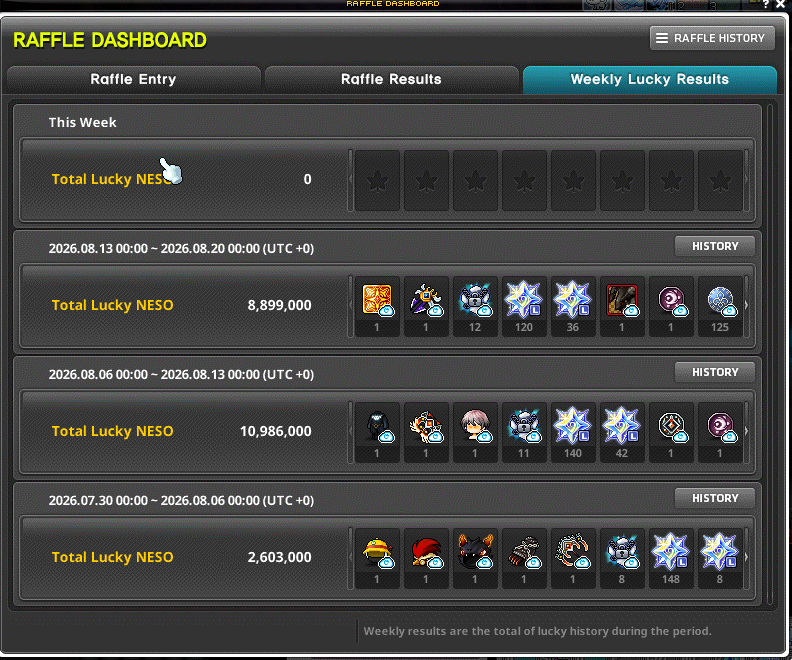 ManThien_Nice's tweet photo. My raffle for this week is quite good haha !!!
Although E-lucid isn't include in the neso but 3m6 CP is better for my journey to update my 200 main weapon .
#maplestory #raffle #msu #DailyMSU #bucc https://t.co/KniBY77Dth