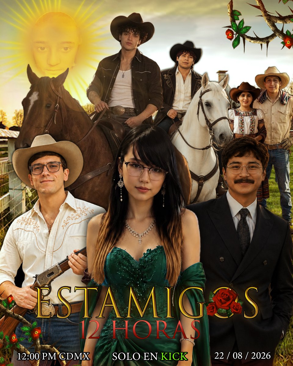 EvyRawr's tweet photo. 💥 CHAVALES 12 HORAS CON ESTAMIGOS 💥

SÁBADO 22 DE AGOSTO 🗓

12 P.M. ⌛ CDMX 🇲🇽

💚 EN KICK 💚

https://t.co/rphDQKTFKp https://t.co/ceDqnLIZ4a