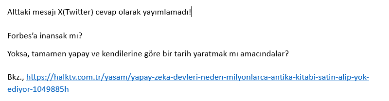 alarTuncay2's tweet photo. Bakalım bunu yayımlayacak mı? https://t.co/9rAXaaBkUG