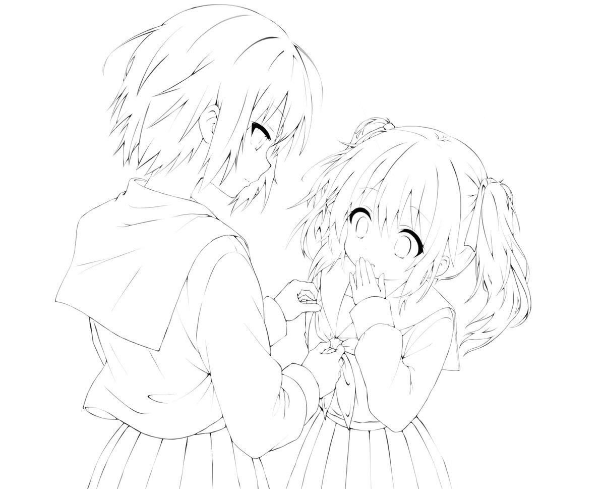 miamimutilator's tweet photo. minami &amp; yutaka lucky star lineart for a friend ‼️👍 https://t.co/cTUoWrnLbO