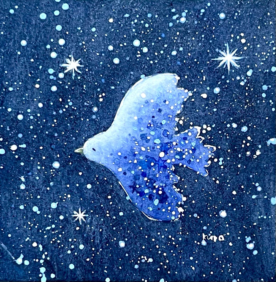 kuropotato96's tweet photo. 夜空にまぎれた青い鳥を見つけると
幸せな夢を見られるんだって🌟 https://t.co/5vGJJxoHIb