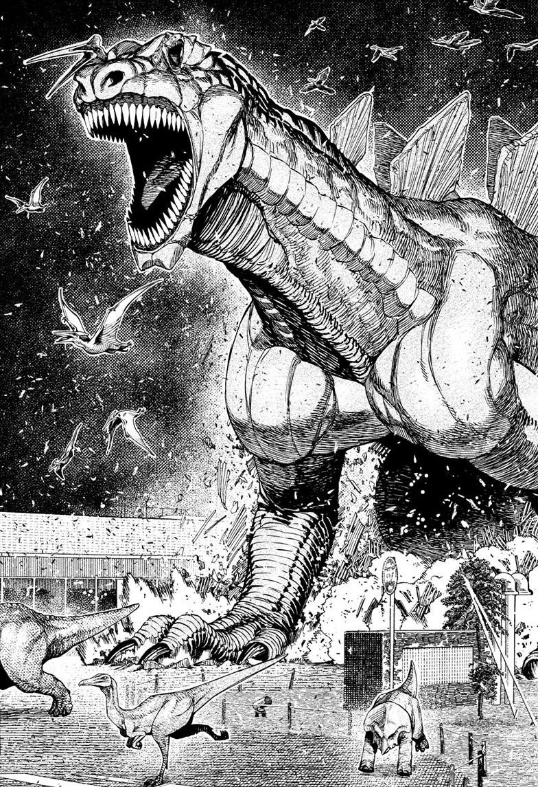 Anime_Noob_02's tweet photo. IT'S ACTUALLY GODZILLA😭😭😭😭😭😭
#manga #mangatwt #dandadan #okarun #momokarun #momoayase #Jiji #EvilEye #Aira #Godzilla #Dandadan242 https://t.co/n5HWhWQSSg