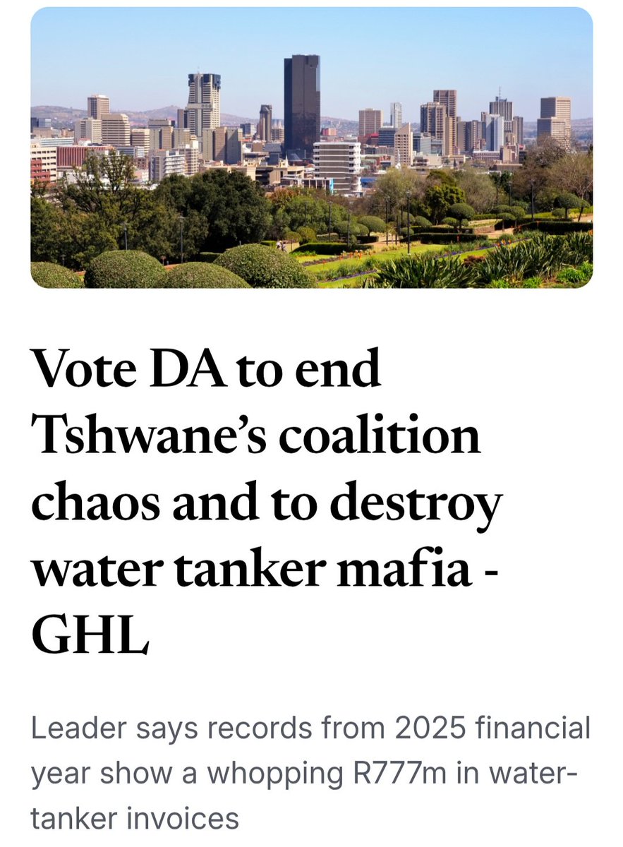 JordiGriff's tweet photo. The situation in Hammanskraal is really bad now. Tankers roam permanently. All the progress made under Brink has been lost. He's the only person who actually goes there to see amd visit residents. The ANC/EFF/ActionSA coalition are too busy fighting for power to care. 😔 https://t.co/tgid13p49n