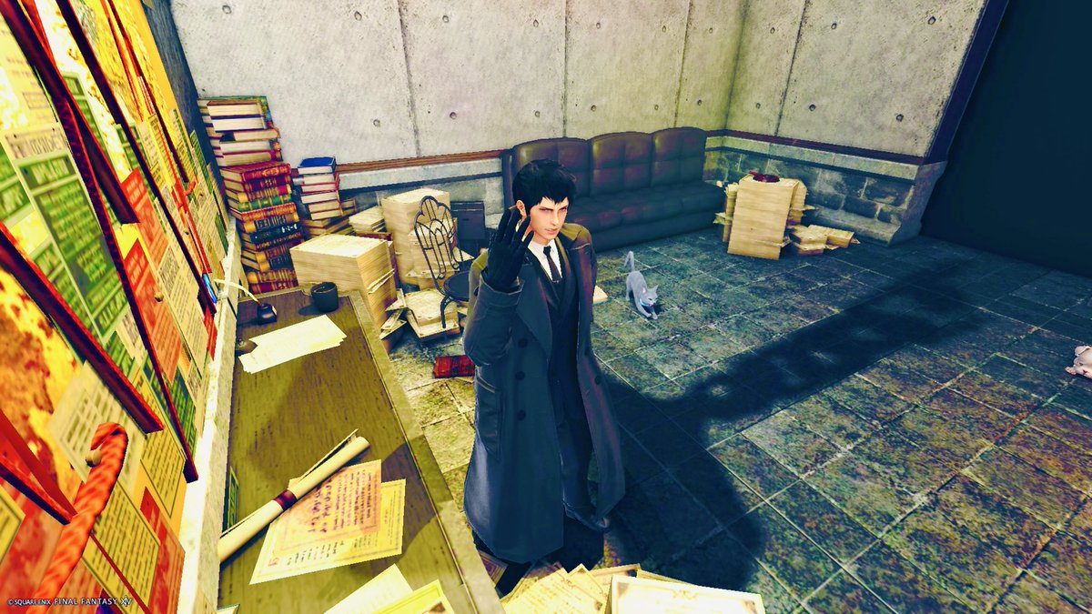 urikyu05's tweet photo. サスペンスみのあるスタジオさんにお邪魔してきました🙌
足で捜査する刑事×サイバー捜査派の若いのって感じで良きですね💻&ネコチャン!
🏷️#studioFw 様 https://t.co/StIxhkFPRi