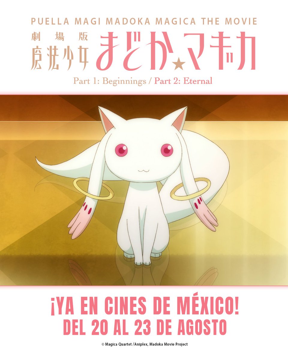 KonnichiwaFest's tweet photo. ¡Ya en @Cinepolis! ✨ ¡Comienzan las proyecciones de Madoka Magica Beginnings y Eternal en cines de México!

¡Compra tus boletos en taquillas, app y web!
https://t.co/wFste1nZia https://t.co/h4COBrWePd