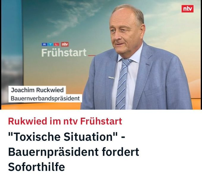 moderkopf16756's tweet photo. Ja, es gibt auch viele Bauern, die unter der Hitze und Dürre leiden, obwohl sie so ökologisch wie möglich wirtschaften. Aber gerade bei denen wird die Hilfe, nach der #Rukwied schreit, nicht ankommen. Der Name #Bauernverband ist eine Mogelpackung!
https://t.co/8aawJLxOw2 https://t.co/bF5KjKhOVD