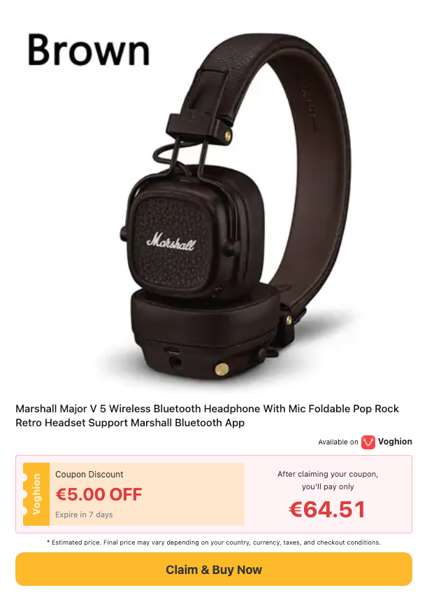Marktz6j's tweet photo. Marshall Major V 5 Wireless Bluetooth Headphone With Mic Foldable Pop Rock Retro Headset Support Marshall Bluetooth App
https://t.co/KkXIZJ10R4 https://t.co/cw8cXPCnKg