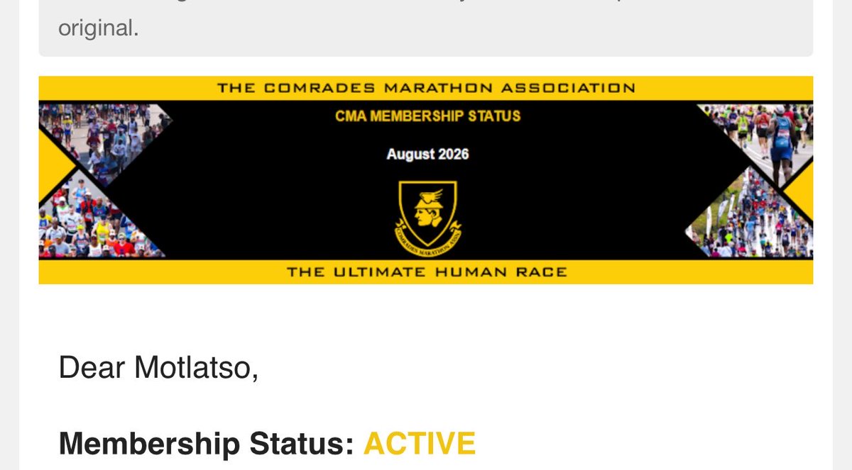 Motlatso_'s tweet photo. Look at Godπππ #comrades
#RunningWithTumiSole #choose2BeActive #Happiness #GarminRun #Fetchyourbody2026 #Gym #Running #Teamcedar #CMAmember https://t.co/eUqt7J9ZLZ