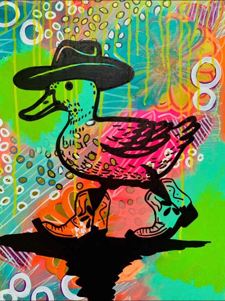 FaabiolaBustos's tweet photo. Duck mama! The painting is available. DM me if you’re interested! https://t.co/DmlckoToIP