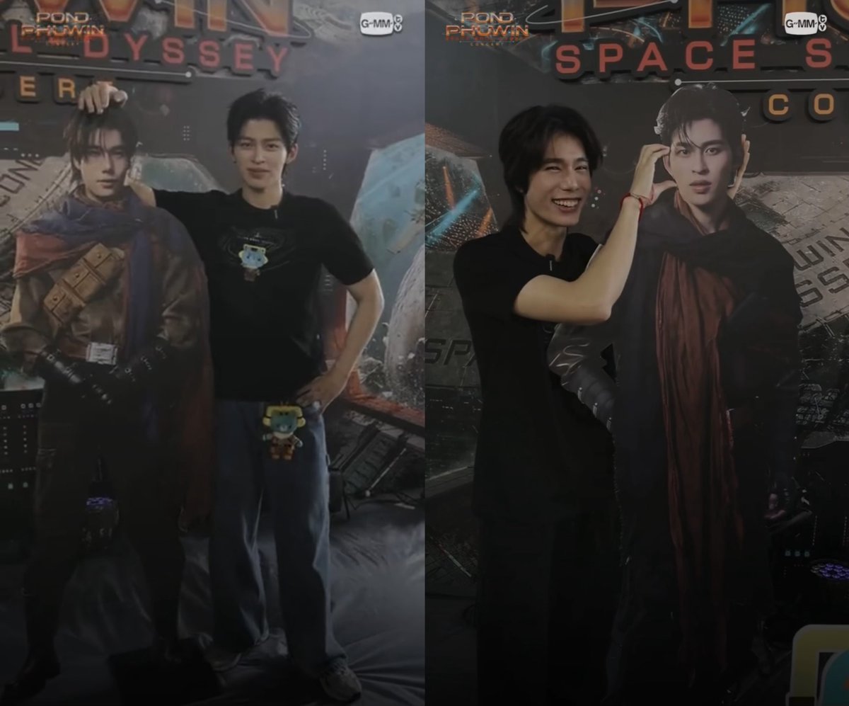 OH_duckyHUN's tweet photo. : จำลองเหตุการณ์แฟนคลับถ่ายรูปกับสแตนดี้ปภว

1.โพเพื่อน
2.โพแม่
3.โพแฟน

เลียนแบบซะเหมือนเลย ยอมใจ 555555 ละอันนี้เป็นเรฟถ่ายรูปให้ฟคได้เลยอะ เก่งงงงง🤣 แต่ตอนถ่ายโพแฟนพุวินยืนแอคแป๊ปเดียวละเดินออกลเลยนะ เขินเหรอลูก~

PONDPHUWIN SET TO LAUNCH
#PondPhuwinConcertLIVE
#ปอนด์ภูวินทร์ https://t.co/kwUuNaEqdT