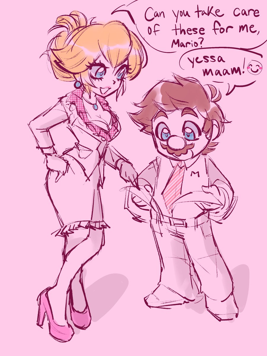 pocket_catyay's tweet photo. Mario office au can u imagine https://t.co/rxn1Kas6uM