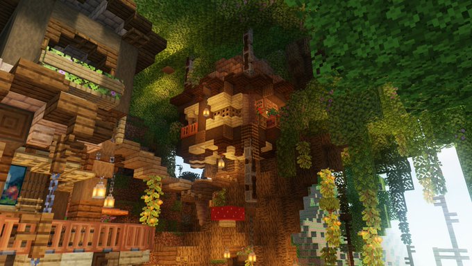 Luga_build's tweet photo. 夏休みでできた建築たち
 マイクラ建築やってます。 年内フォロワー1000人目標 https://t.co/YqDdzK4yua