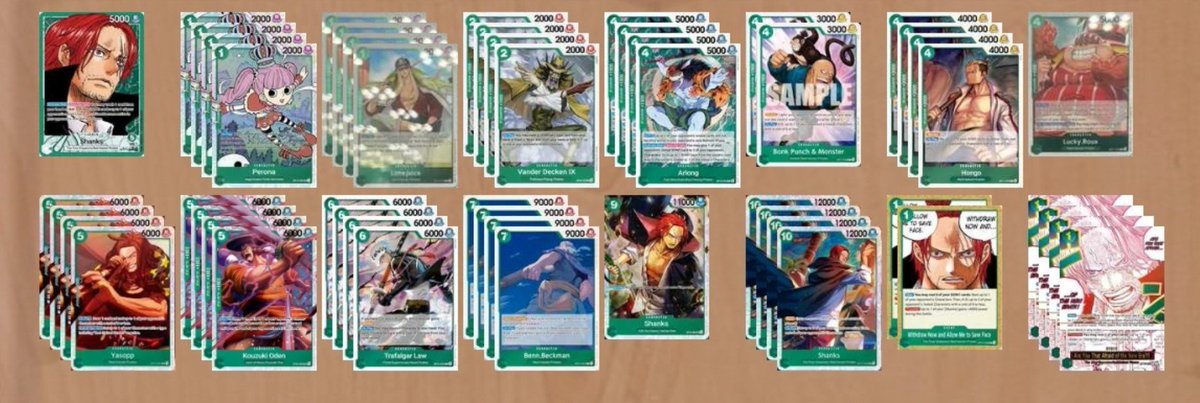 LeoD_Gaming's tweet photo. OP17 Shanks list update
Decken is your board breaker https://t.co/w9tWwptrrB