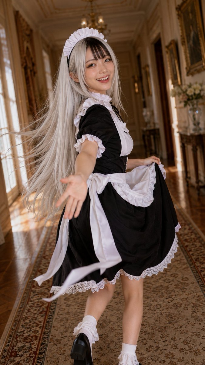 FANZACharaChatX's tweet photo. 真衣にメイド服を着させてみた。
#真衣 #stipop https://t.co/4pI9jIDhY3